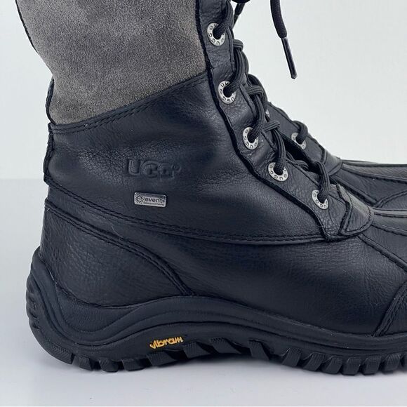 Ugg Australia Adirondack Tall Black and Gray Women’s Boots, Size 6 - Picture 5 of 10